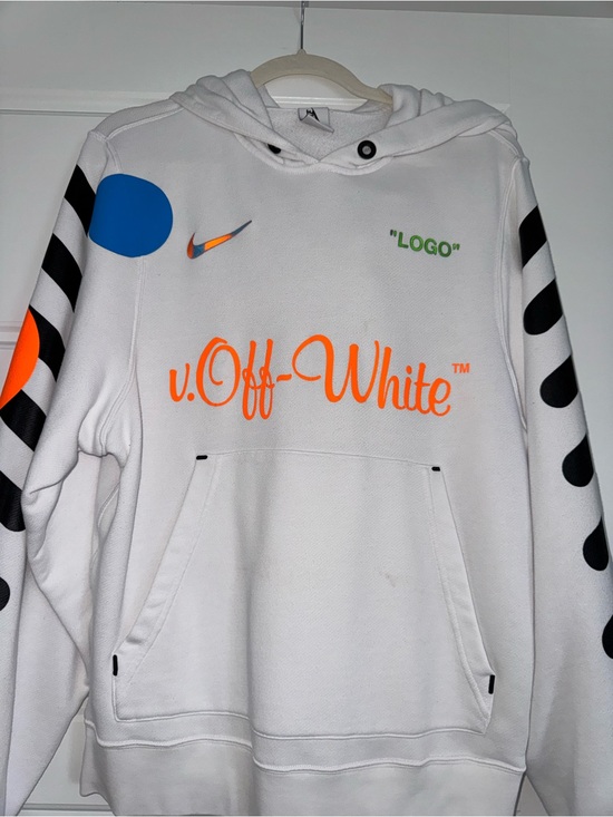 Nike Other - Nike Lab x OFF-WHITE Mercurial NRG X Hoodie White/Orange
